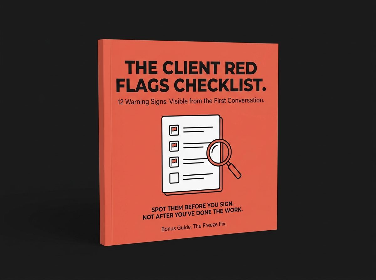 Bonus #2 - The Client Red Flags Checklist